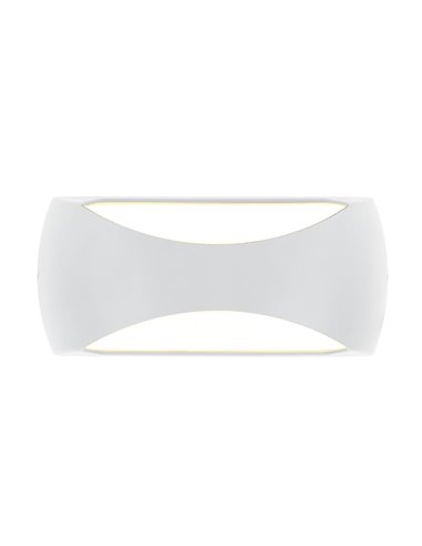 Aplique de pared LED para exterior BUTAN 12W 3000K blanco