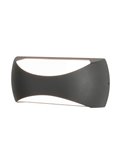 Aplique de pared LED para exterior BUTAN 12W 3000K gris oscuro