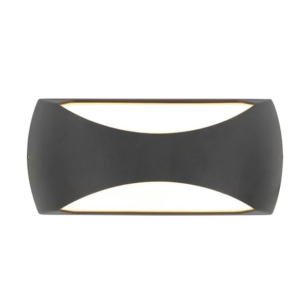 Aplique de pared LED para exterior BUTAN 12W 3000K gris oscuro