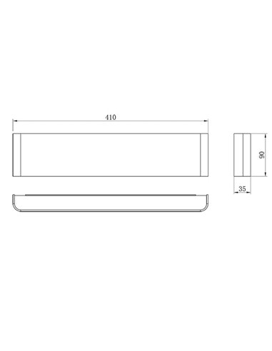 Aplique de pared LED EGEO blanco 14W 3000K/4000K