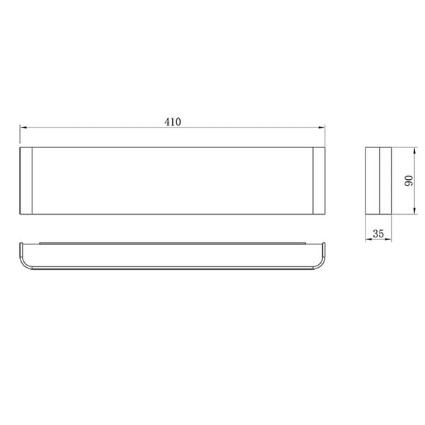 Aplique de pared LED EGEO blanco 14W 3000K/4000K