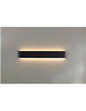 Aplique de pared LED EGEO negro 14W 2700K/3000K