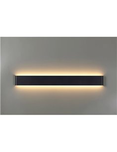 Applique LED EGEO noire 20W 2700K/3000K