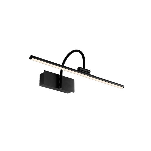 Aplique LED de pared con barra de luz PARACURU negro 3000K distintos tamaños 8W/12W/18W