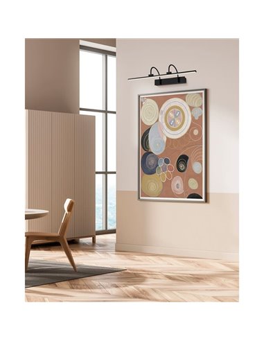 Applique murale LED avec barre lumineuse PARACURU noire 3000K différentes tailles 8W/12W/18W