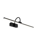Aplique LED de pared con barra de luz PARACURU negro 3000K distintos tamaños 8W/12W/18W