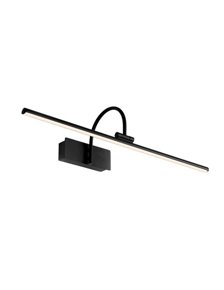 Applique murale LED avec barre lumineuse PARACURU noire 3000K différentes tailles 8W/12W/18W