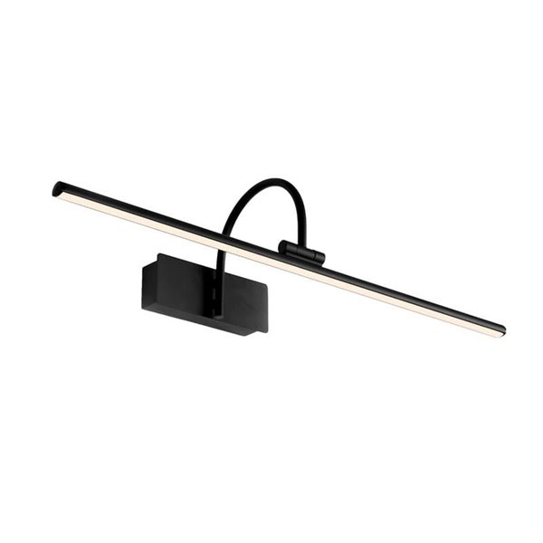 Applique murale LED avec barre lumineuse PARACURU noire 3000K différentes tailles 8W/12W/18W