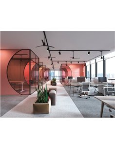 Ventilador de Carril Trifasico MONKEY FAN negro  Sin luz 2