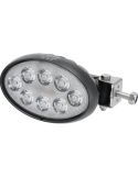 Luz de trabalho LED 56W 5.320 lm para caixa Classe New Holland John Deere Lado oval Suporte giratório - inferior
