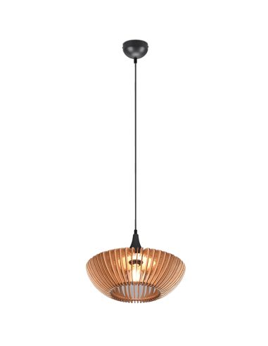 Lámpara colgante LED altura ajustable acabado natural Colino 40W 315900142 Trio Lighting