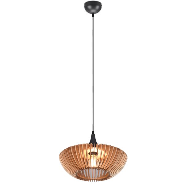 Lámpara colgante LED altura ajustable acabado natural Colino 40W 315900142 Trio Lighting