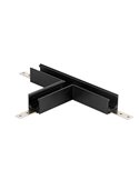 Conexión Sup. En T para carril magnético MAGNETO negro