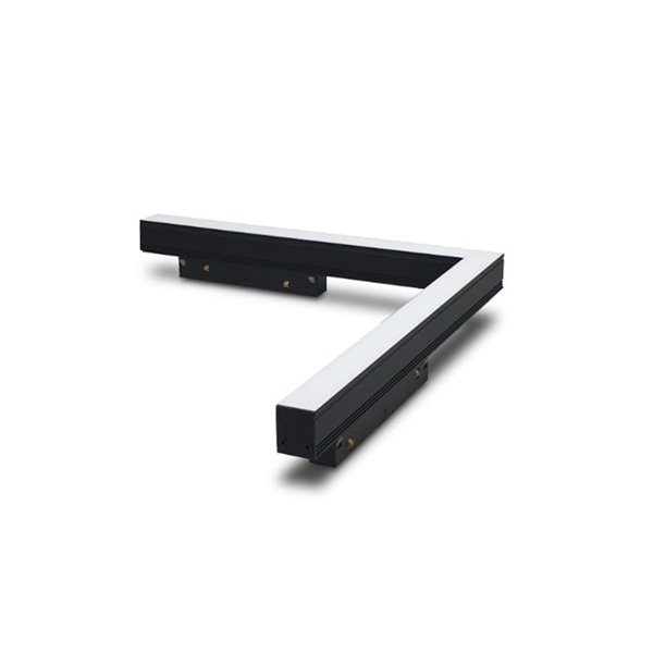 Foco ángulo difusor LED carril de esquina MAGNETO 16W negro 4000K 