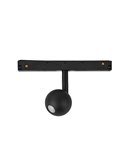 Refletor LED esférico para trilho MAGNETO, 7W 2700K com dimerização TRIAC preto/preto-dourado