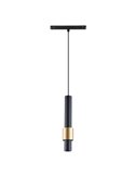 Foco colgante LED carril MAGNETO 7W 2700K con regulación TRIAC negro/oro
