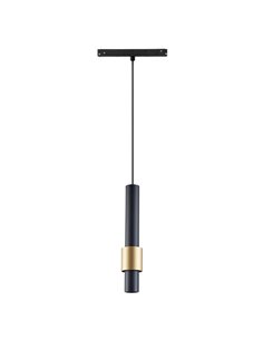 Foco colgante LED carril MAGNETO 7W 2700K con regulación TRIAC negro/oro