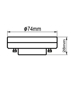 Lâmpada LED GX53 12W branca regulável - LÂMPADAS GX53 - 2700K/3000K/4000K 2