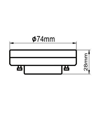 Lâmpada LED GX53 12W branca regulável - LÂMPADAS GX53 - 2700K/3000K/4000K
