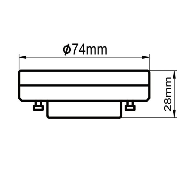 Lâmpada LED GX53 12W branca regulável - LÂMPADAS GX53 - 2700K/3000K/4000K
