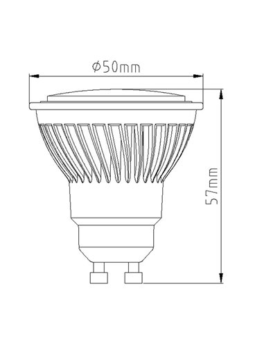 Bombilla LED GU10 9W blanca - BOMBILLAS GU10 - CCT 3000K-4200K-5700K
