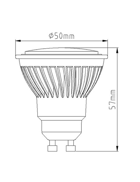 Bombilla LED GU10 9W blanca - BOMBILLAS GU10 - CCT 3000K-4200K-5700K