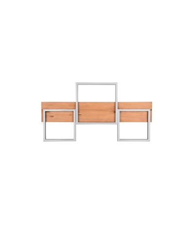 Plafón de techo LED madera y metal varios tamaños Harper 622910332 Pequeño