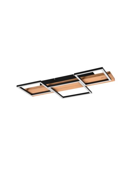 Plafón de techo LED madera y metal varios tamaños Harper 622910332 Pequeño