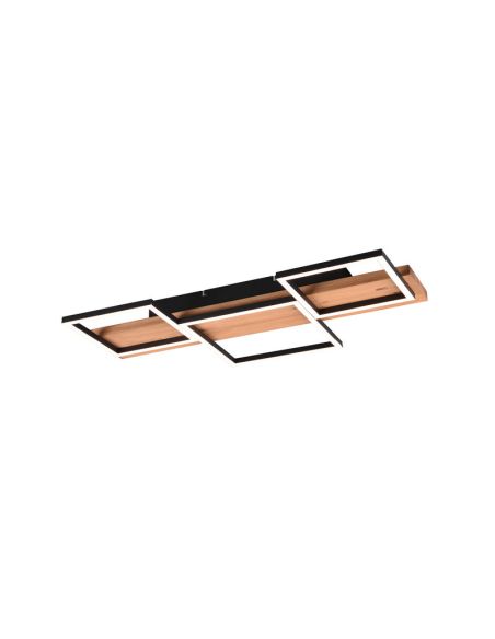 Plafón de techo LED madera y metal varios tamaños Harper 622910332 Pequeño