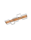 Plafón LED de madera y metal Harper negro mate 42W 3000K 5.700Lm  622910532