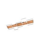 Plafón LED de madera y metal Harper negro mate 42W 3000K 5.700Lm  622910532