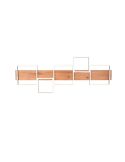 Plafón LED de madera y metal Harper negro mate 42W 3000K 5.700Lm  622910532