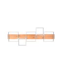 Plafón LED de madera y metal Harper negro mate 42W 3000K 5.700Lm  622910532