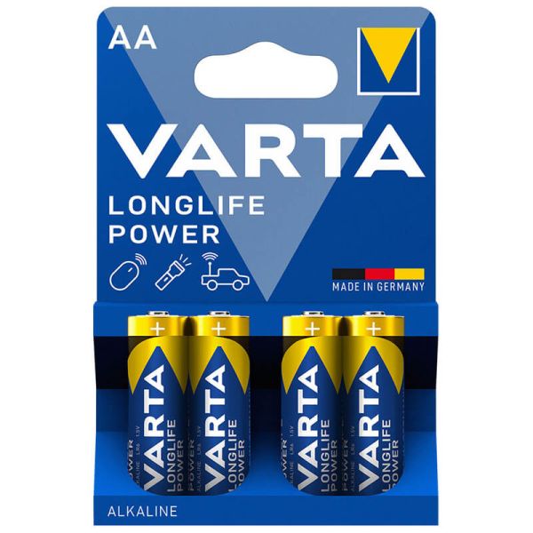 Pila Alcalina AA LongLife Power de Varta 38430