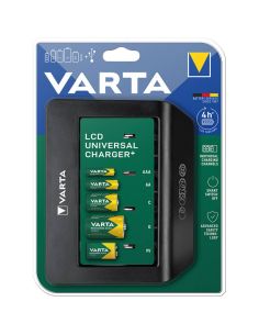 Chargeur multiple LCD Varta 1600 mAh pour piles AA et AAA avec écran LCD 38641