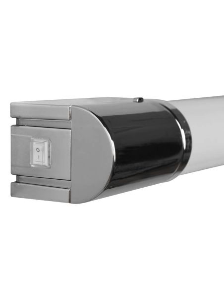 Medidas Aplique Espejo Interruptor LED Alargado 40cm 21W 3000K IP44 Cromo | LeonLeds
