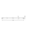 Medidas Tubo T5 LED 1149mm de 16W - Reemplazo 28W LEDTUBE T5 High Efficiency AC Mains o Directo a Red E
