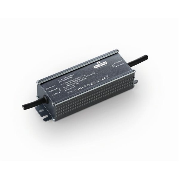 Driver de Tensão Constante IP67 24VDC -150W- preto, TIRAS LED TIRAS