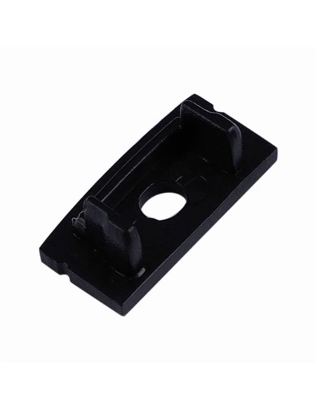 Embout profilé aluminium noir avec trou 2000*17,1*8,5mm -BANDES LED-
