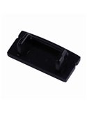Tapa de perfil sin agujero aluminio negro 2000*17.1*8.5mm -TIRAS LED STRIPS-