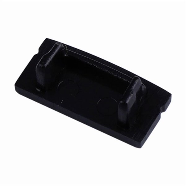 Tapa de perfil sin agujero aluminio negro 2000*17.1*8.5mm -TIRAS LED STRIPS-