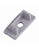 Bouchon gris avec trou pour l'extrémité du profilé aluminium 2000*17,1*8,5mm -LED STRIPS-