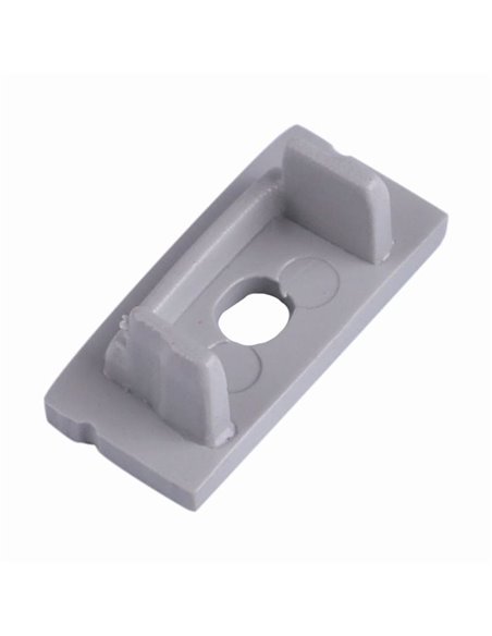 Bouchon gris avec trou pour l'extrémité du profilé aluminium 2000*17,1*8,5mm -LED STRIPS-