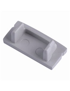 Perfil de alumínio sem furo cinza 2000*17,1*8,5mm -TIRAS DE LED-