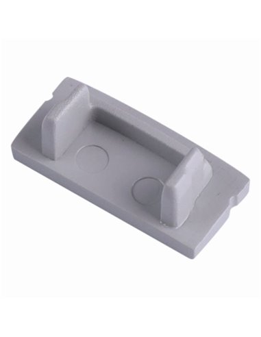 Perfil de alumínio sem furo cinza 2000*17,1*8,5mm -TIRAS DE LED-