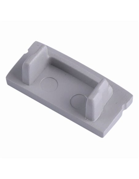 Perfil de alumínio sem furo cinza 2000*17,1*8,5mm -TIRAS DE LED-