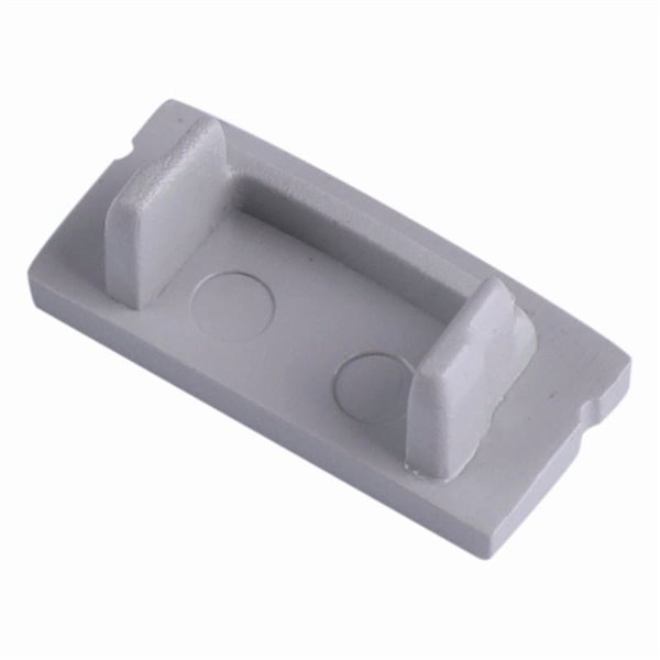 Tapa de perfil aluminio sin agujero gris 2000*17.1*8.5mm -TIRAS LED STRIPS-