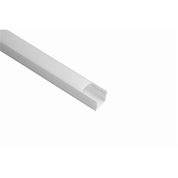 Perfil de alumínio branco 2000*17,1*15,3mm -TIRAS DE LED-