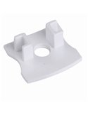 Tapa con agujero blanco para perfil de aluminio 2000*17.1*15,3mm -TIRAS LED STRIPS-