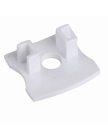 Cache-trou blanc pour profilé aluminium 2000 x 17,1 x 15,3 mm - BANDES LED -